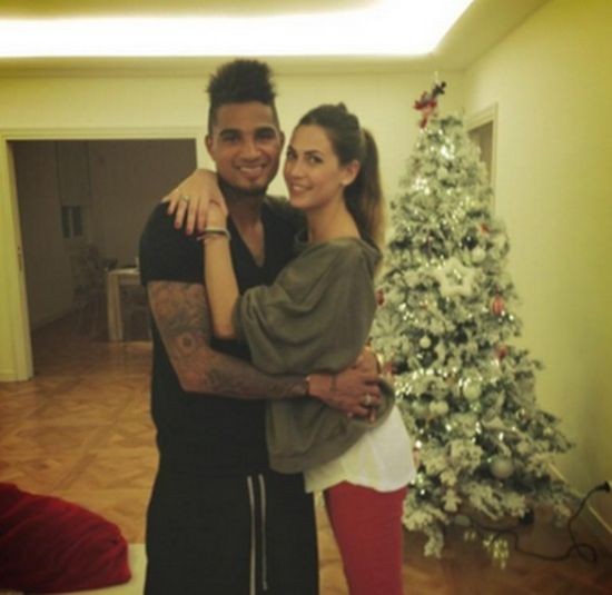 博阿滕和女友梅丽莎