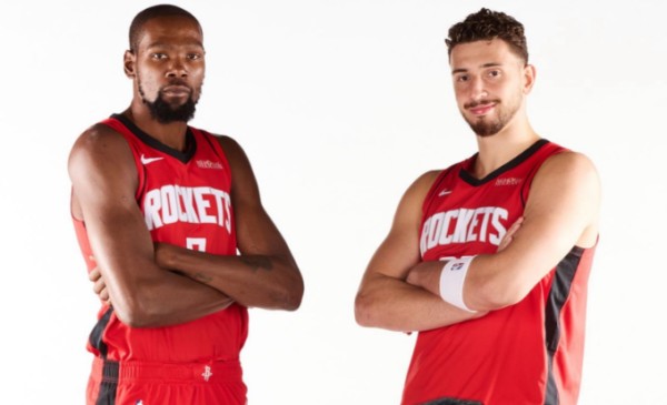 杜兰特申京入选全明星&火箭队史自2020年哈登威少后首对队友