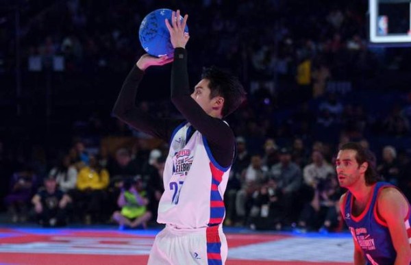 中国艺人亮相美职篮全明星周末名人赛