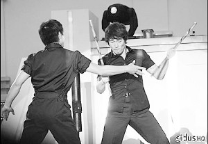 张赫曾在日本为粉丝表演截拳道。