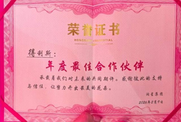 得利斯荣膺润星集团“年度最佳合作伙伴” 以全链实力赋能合作共赢