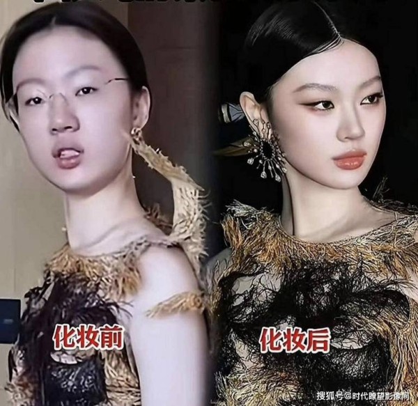 炸锅单依纯胆太大！素颜出镜差距封神，化妆前后判若两人，敢真实太圈粉