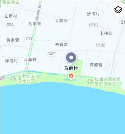 马房村具体位置。图/高德地图App截图