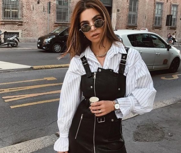 荷兰模特博主，浓墨眉毛眼如帘“套式”混搭开创复古穿搭新理念