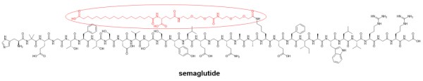  司美格鲁肽（semaglutide）结构式