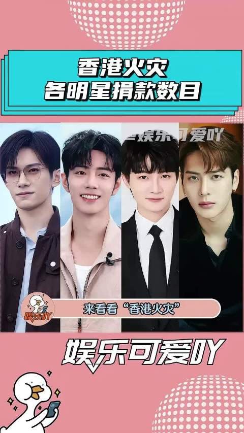 “香港火灾”各明星捐款收益公开！ 周深 王嘉尔