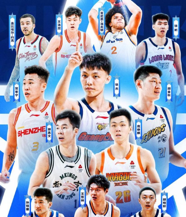 CBA全明星阵容公布！南北区各有2外援，郭艾伦张镇麟遗憾落选引热议