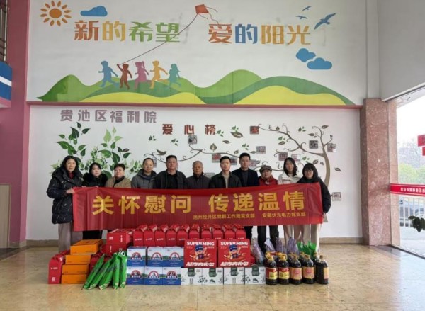 池州经开区机关与企业党组织联动 共赴福利院开展公益慰问