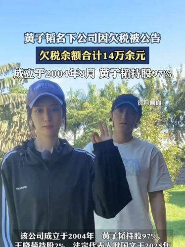 黄子韬公司欠税14万还卖天价周边？粉丝：这波刺客比代言还坑