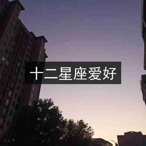 十二星座爱好