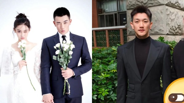 张馨予老公培训被偶遇,何捷西装笔挺高大帅气,气质堪比男明星