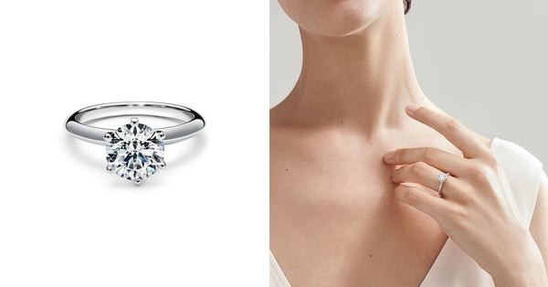 2025求婚鑽戒推薦：Tiffany&nbsp;&amp;amp; Co.蒂芙尼 Tiffany® Setting 鉑金訂婚戒指
