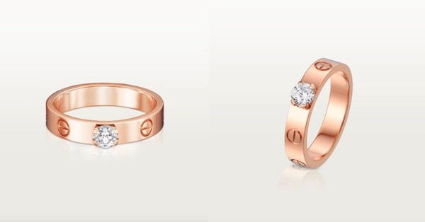 2025求婚鑽戒推薦：Cartier&nbsp;LOVE單鑽戒指