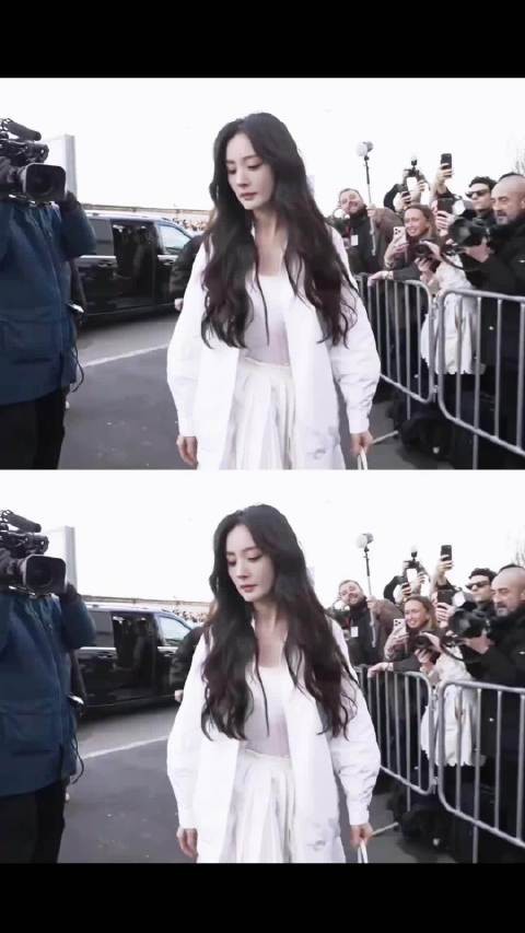 杨幂亮相米兰气场全开，G社生图展现绝佳状态