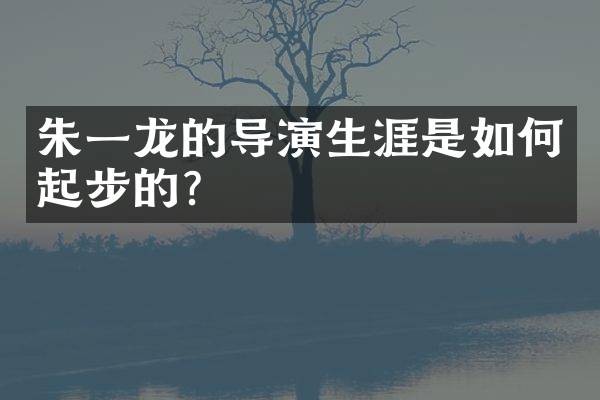 朱一龙的导演生涯是如何起步的？