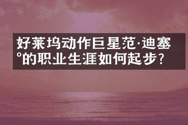 好莱坞动作巨星范·迪塞尔的职业生涯如何起步？