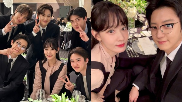 EXO 成员「西装杀」现身 SUHO 亲兄婚礼！KAI 惊喜出任司仪，灿烈亲姊晒「美男包围」合照