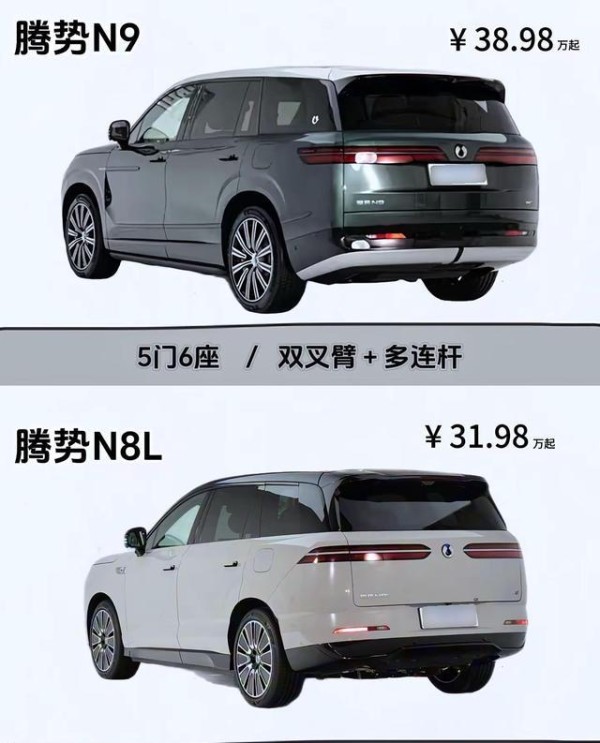 腾势N8L与N9深度对比差异解析-有驾