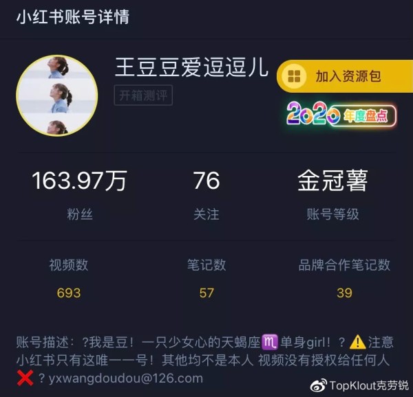 图片来源于“克劳锐指数”小程序