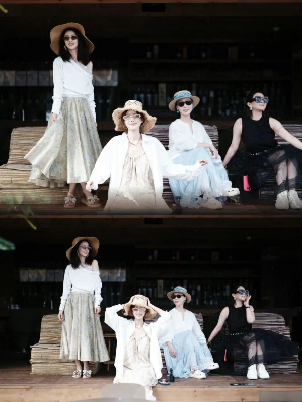 明星三亚过年全记录：闺蜜、剧组、家庭、潮玩四重奏