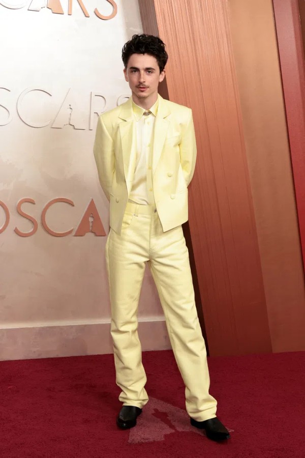 HOLLYWOOD, CALIFORNIA - MARCH 02: Timothée Chalamet attends the 97th Annual Oscars at Dolby Theatre on March 02, 2025 in Hollywood, California. (Photo by Monica Schipper/Getty Images)