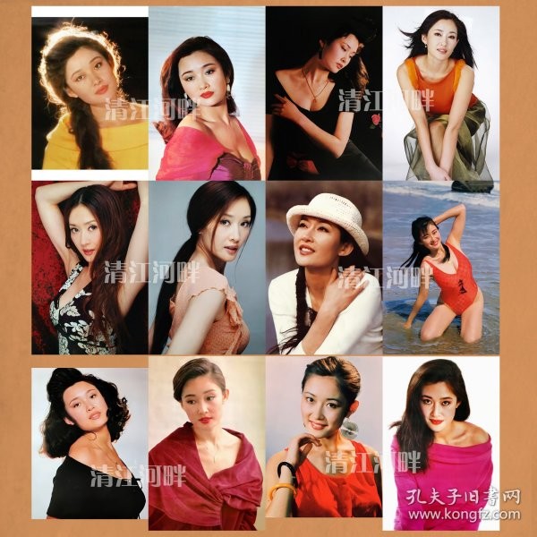 盖丽丽泳装照片中国内地八九十年代当红影视明星美女演员6寸照片12张（如需单张照片请联系店铺）编号004