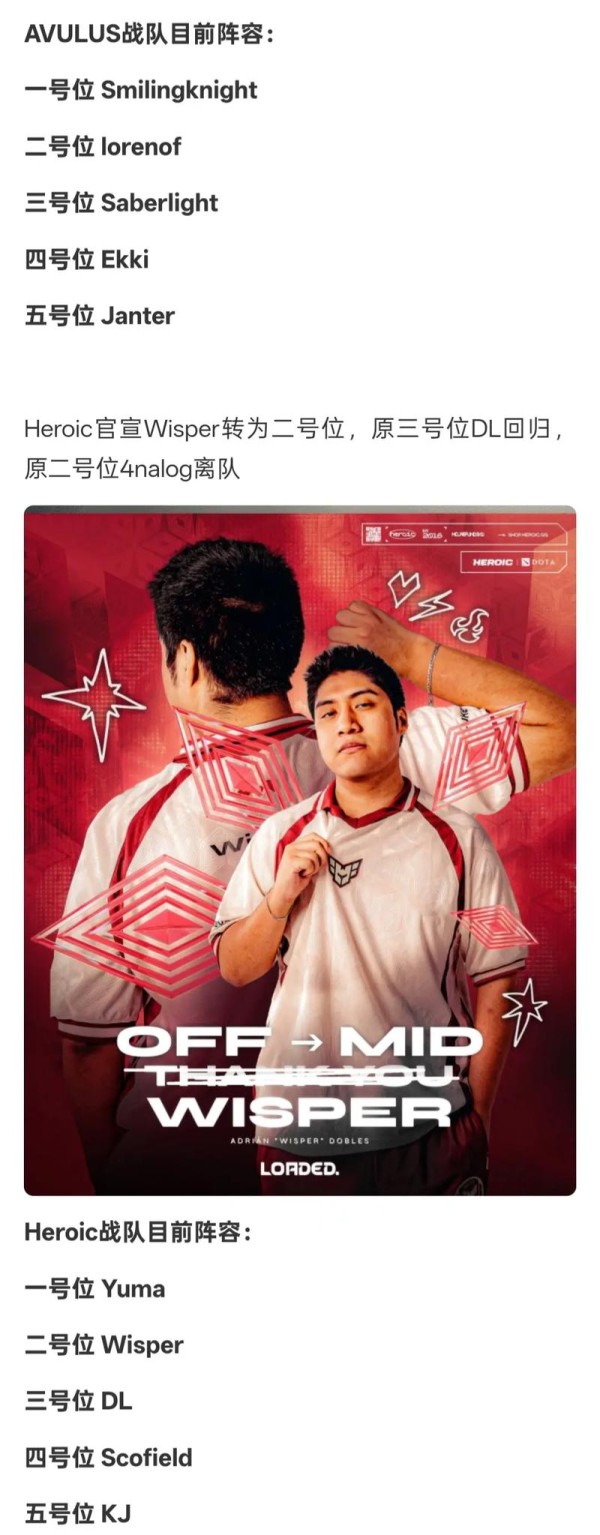 dota2转会_dota2转会名单_dota2最新转会