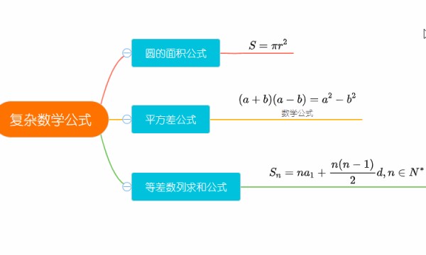 思维导图调整公式