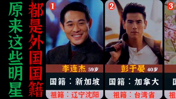 明星们的多元祖籍背景揭秘