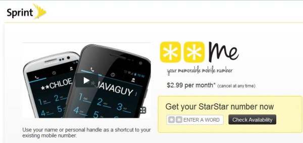你的名字就是你的手机号，美国运营商Sprint推出StarStar Me服务