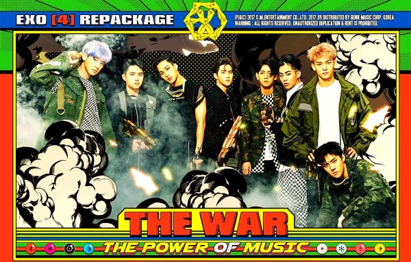 EXO新专辑《THE WAR：The Power Of Music》发布及后续音乐动态