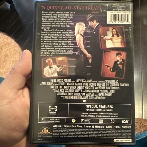 Mad Dog Time (DVD, 2004) Rare Oop Jeff Goldblum Ellen Barkin - Picture 2 of 4