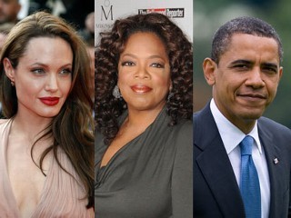 福布斯最有影响力名人榜：朱莉第一 奥巴马排47