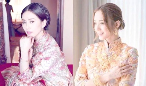 中式新娘妆容：明星示范下的优雅与魅力