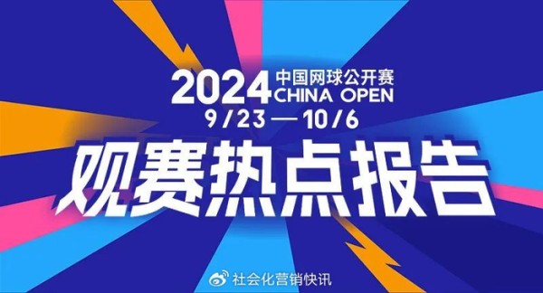 微博晒出2024中网成绩单！2024中国网球公开赛观赛热点报告出炉