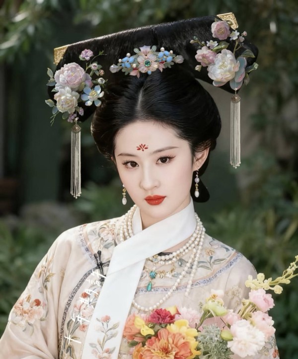 刘亦菲没演清宫剧太可惜！网友：她穿旗装能艳压甄嬛传