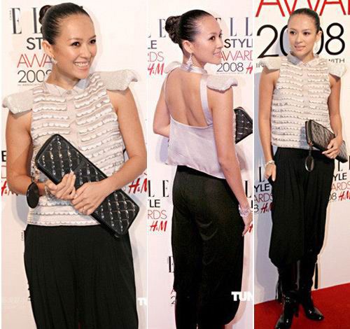 章子怡出席ELLE杂志主办的颁奖活动