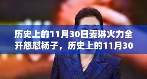 历史上的11月30日，麦琳火力全开怒怼杨子事件深度剖析与回顾