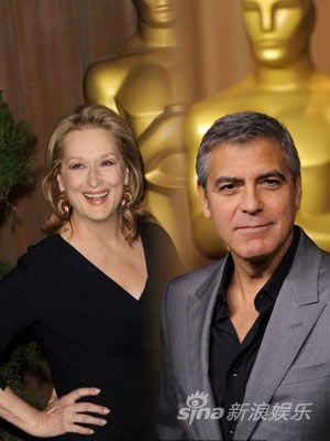 乔治-克鲁尼、梅丽尔-斯特里普