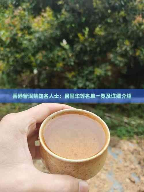 普洱茶知名人士：曾国华等名单一览及详细介绍