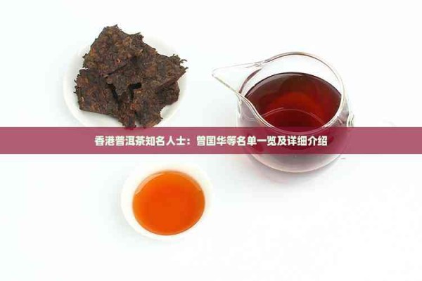 普洱茶知名人士：曾国华等名单一览及详细介绍