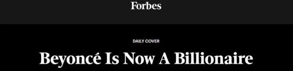 碧昂丝跻身亿万富翁行列