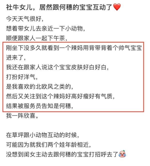 何穗携俩保姆带娃逛公园，7个月儿子又白又萌，懵懵表情像陈伟霆