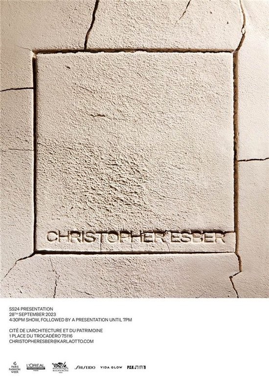 Christopher Esber X Vida Glow巴黎时装周邀请函