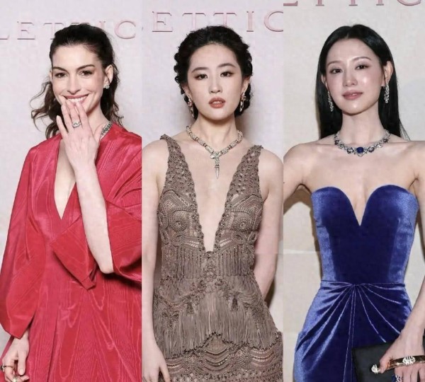 刘亦菲真空上阵宝格丽！身形肥硕但事业线干瘪，一个动作全网怒赞