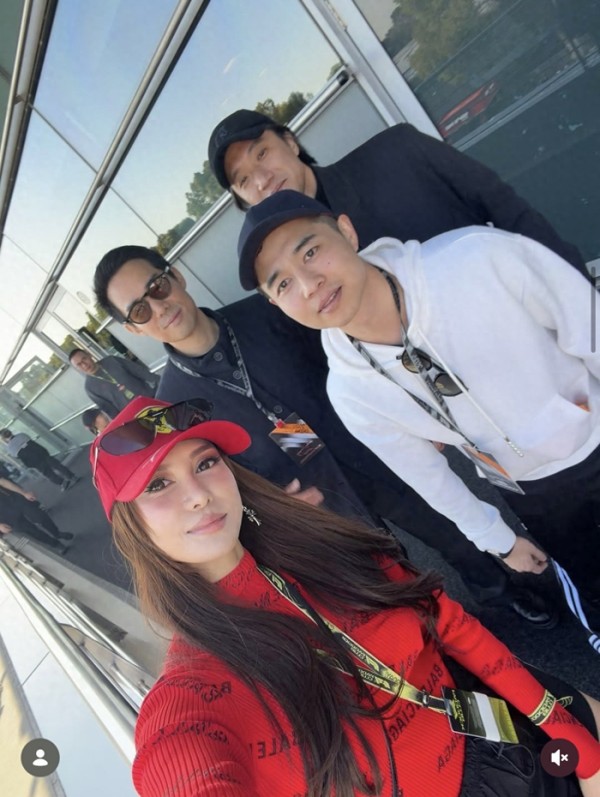 香港富二代齐聚上海F1，林心儿同框何猷亨，谢霆锋穿皮衣