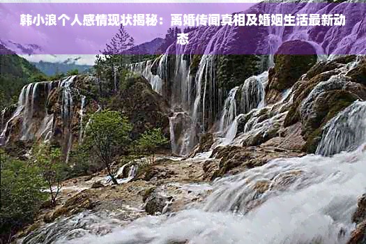 韩小浪个人感情现状揭秘：离婚传闻真相及婚姻生活最新动态