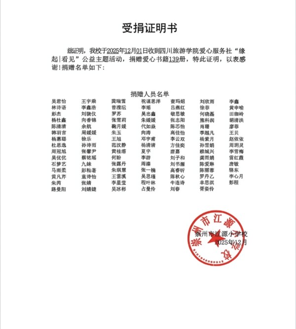 四川旅游学院爱心服务社成功举办“戎装印记·绽放青春光芒”公益主题活动