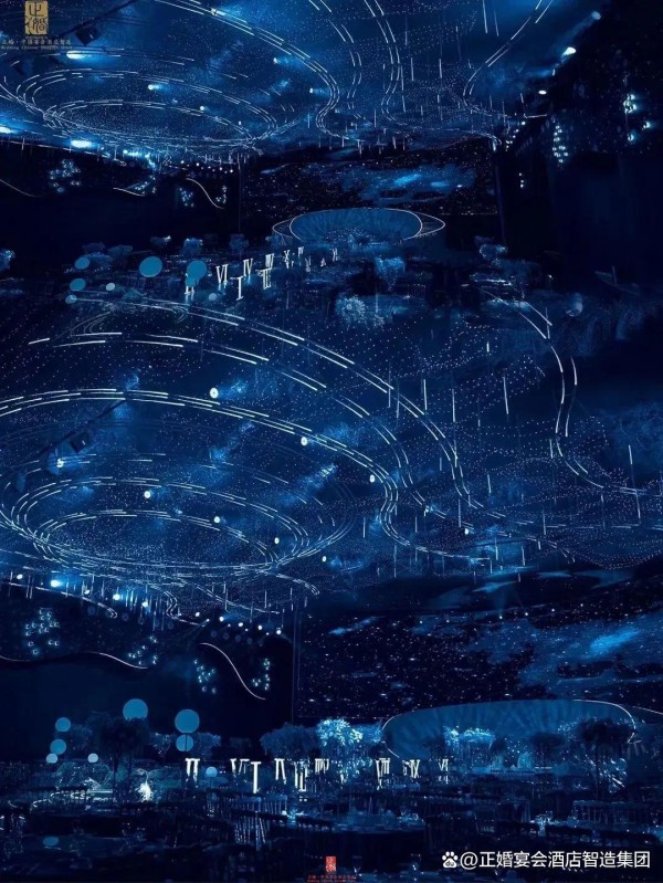 百万佳作!5款蓝色星空主题婚礼堂推荐