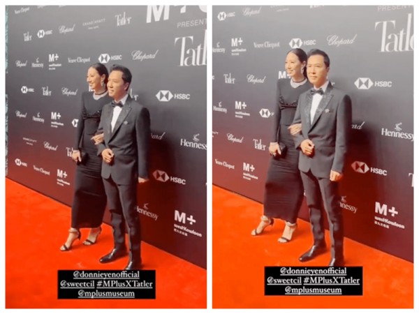 甄子丹跻身名流圈，汪诗诗盛装陪同，并获得卓别林电影人士艺术奖